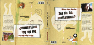 Una cubierta donde la línea y el espacio en blanco tienen tanto peso como el dibujo. Una imagen que invita a la reflexión antes de abrir el libro.