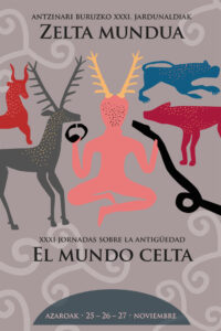 Diseño de cartel cultural para teatro creado con texturas orgánicas e ilustración vectorial por Concetta Probanza.